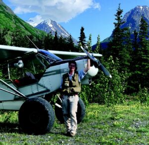 pilot with plane